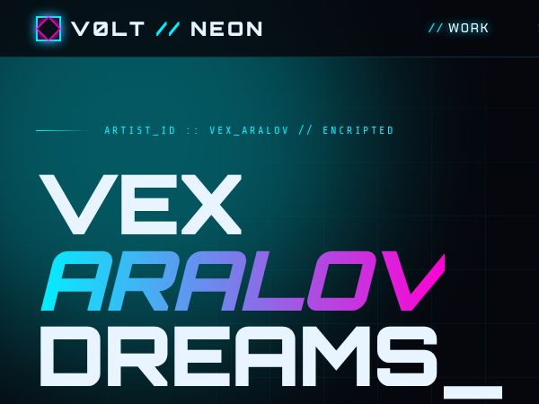 V0LT // NEON — Game Art Portfolio of Vex Aralov